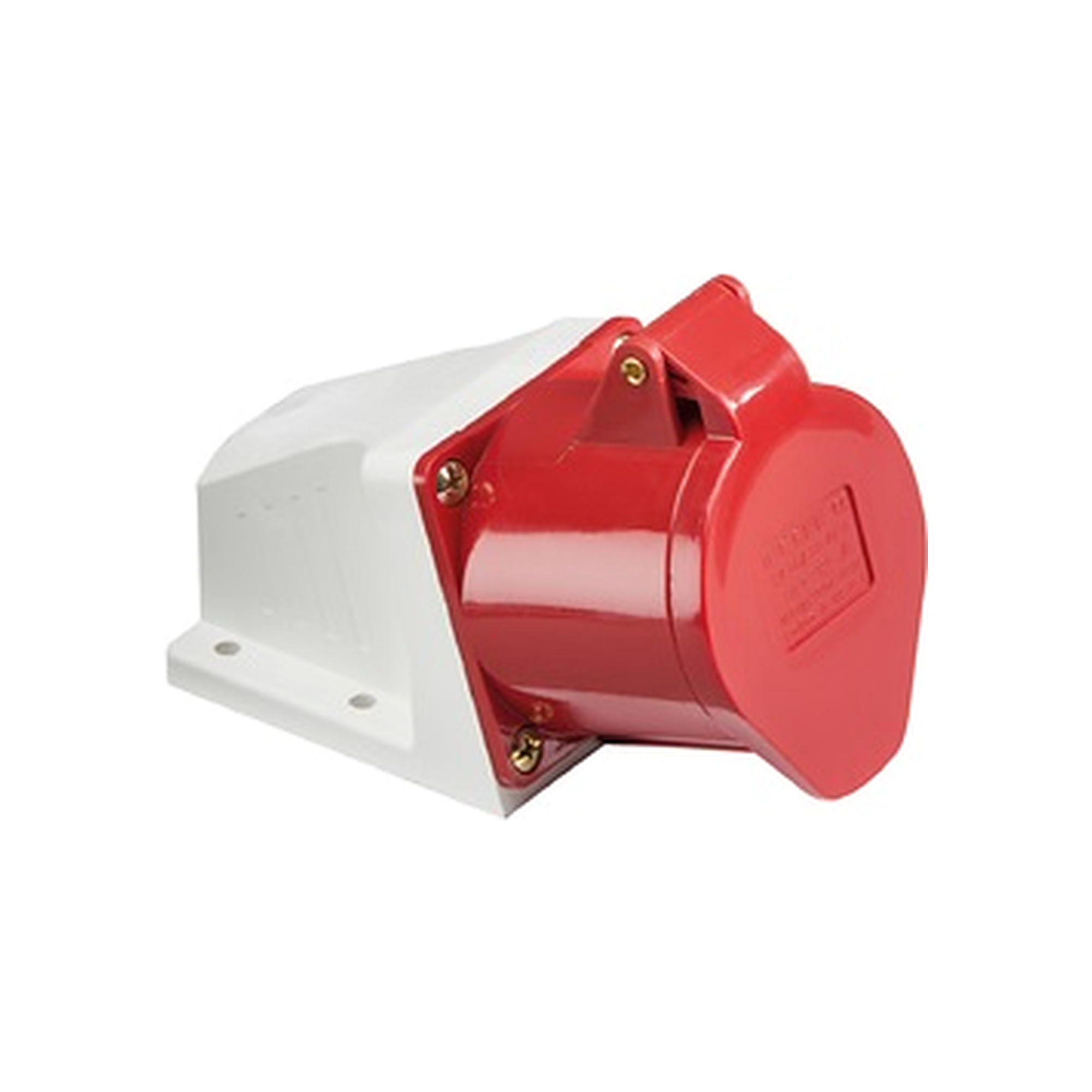 415v-ip44-32a-angled-surface-mount-socket-3p-n-e-in0020-gallery-01 415V IP44 32A Angled Surface Mount Socket 3P+N+E