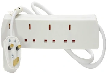 AVSL 4 Gang 13A Extension Lead 2.0m White