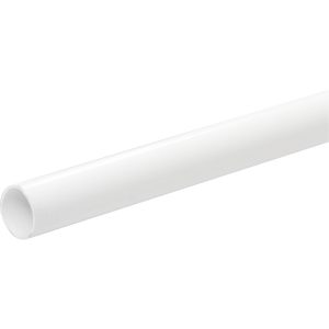 Aquaflow Solvent Weld PVC 21.5mm Overflow Pipe 3m White