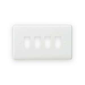4G Curved Edge Grid Faceplate - CUG4