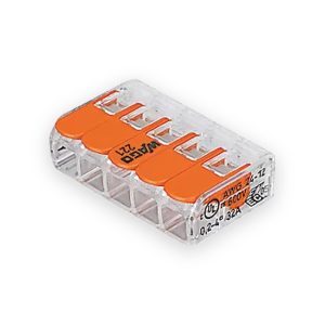 5 Pole Quick Connect Terminal Transparent/ Orange