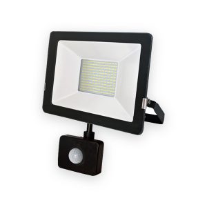 50W Slim LED Floodlight With PIR Sensor 6000K