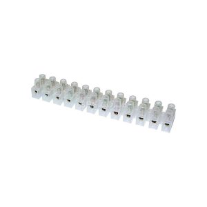 5A Clear 12 Way Strip Connector Polyethylene