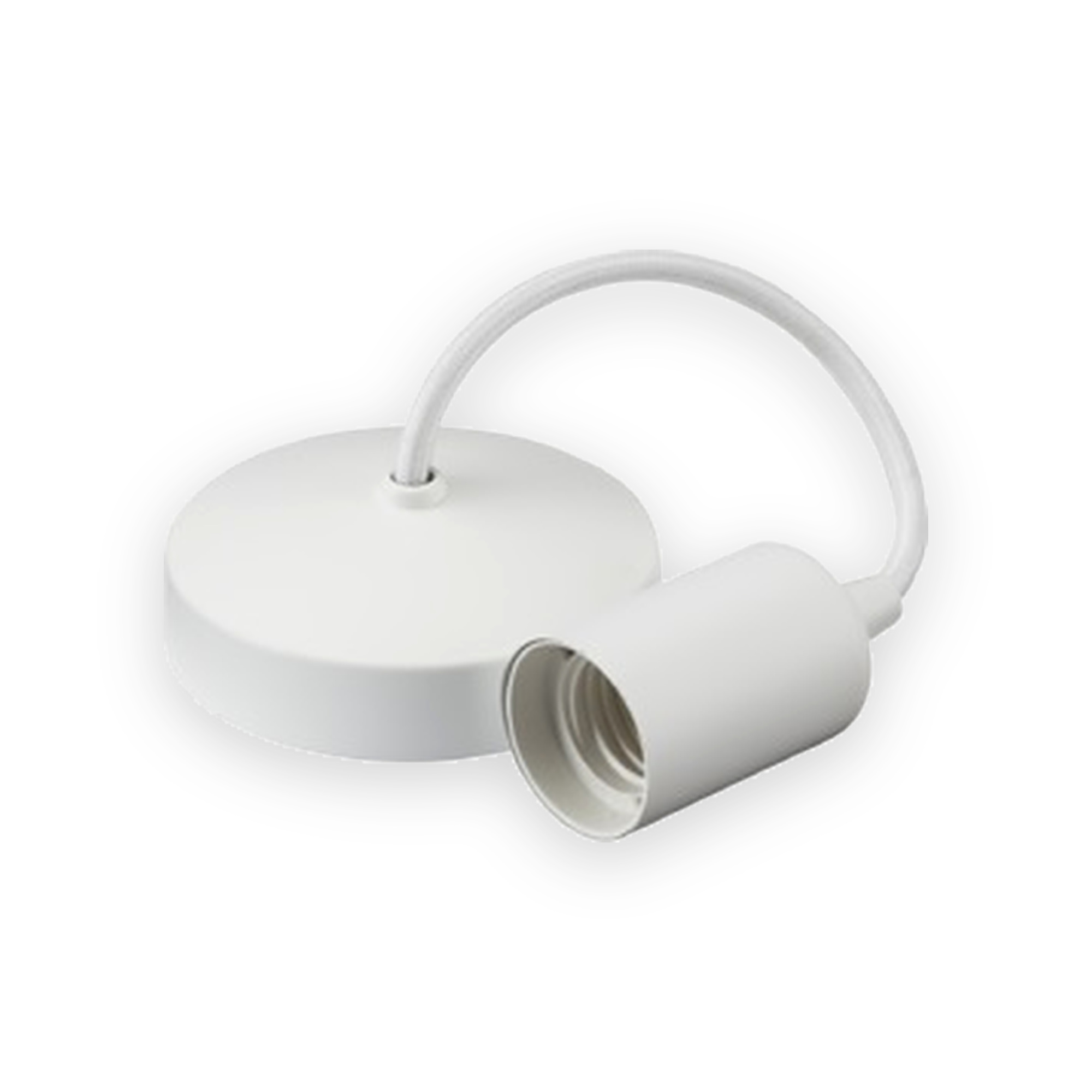 6-e27-contemporary-pendant-set-matt-white-8270mw-gallery-01 6" E27 Contemporary Pendant Set - Matt White
