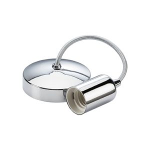 6" E27 Contemporary Pendant Set - Polished Chrome