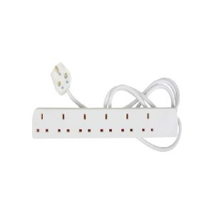 6 Gang 13A Extension Lead 2.0m