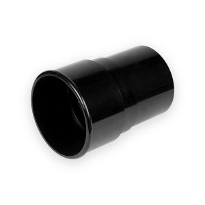 68mm Half Round Guttering Pipe Socket- Black