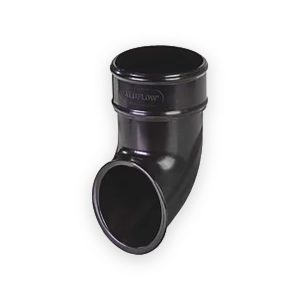68mm Half Round Guttering Shoe- Black