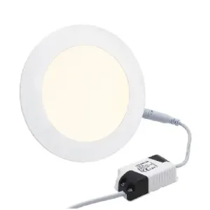 Rother 6W LED Recessed Panel Light Round