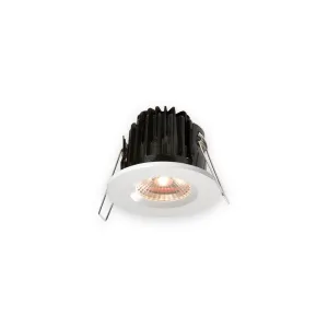 7W LED 3000K Warm White Downlight with White Round Bezel
