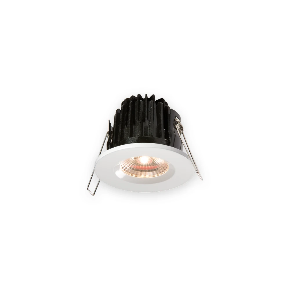 7W LED 3000K Warm White Downlight with White Round Bezel 7W LED 3000K Warm White Downlight with White Round Bezel