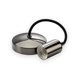 8270BC 6" E27 Contemporary Pendant Set - Black Nickel