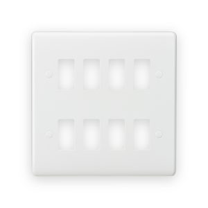 8G Curved Edge Grid Faceplate - CUG8