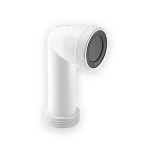90° Bend WC Pan Connector Elbow 4"