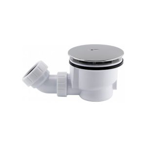 90mm Top Access Shower Waste Trap- Chrome