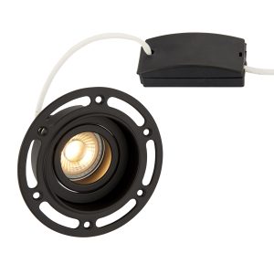 Navitas Trimless Downlight round Black 50W