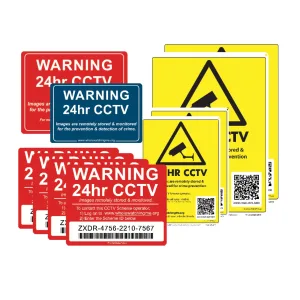 System Q Mixed CCTV Signage Pack of 10