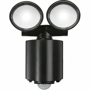 230V IP55 Twin Spot LED Security Light - Black