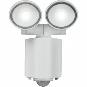 230V IP55 Twin Spot LED Security Light - White