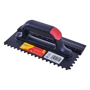 Soudal Notched adhesive trowel with squeegee blade