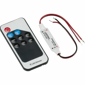 12V / 24V In-line RF Controller and Remote - Dimmer Single Colour