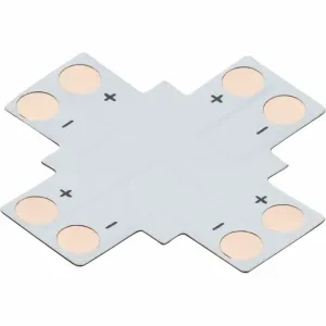 12V / 24V LED Flex 4-Way X-Connector - Single Colour
