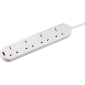 13A 4G 3m Extension Lead with Neon