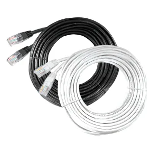 System Q RJ45 Straight Patch Lead White – 5m