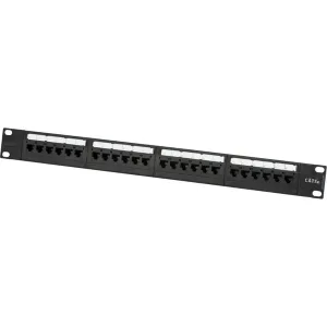 19 inch 1U UTP CAT5e 24-Port Patch Panel