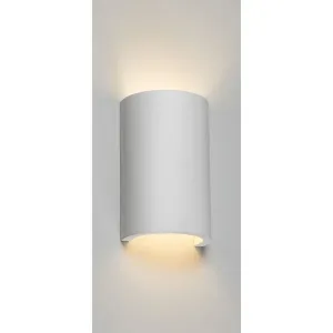 230V G9 40W Curved Up And Down Plaster Wall Light