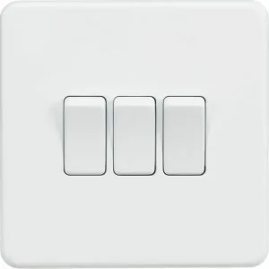 Ecozone 10AX 3G 2-Way Switch - Matt White