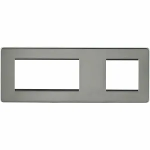 Knightsbridge 6G Modular Faceplate (2G + 4G) - Black Nickel