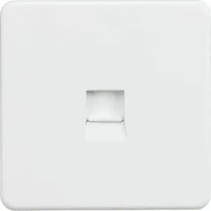 Knightsbridge Telephone Master Socket - Matt White