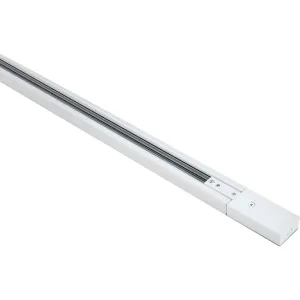 Knightsbridge 230V 10A Single Circuit Track White 1 Metre