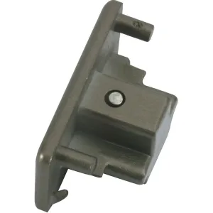 230V Single Circuit Track Dead End Cap - Satin Nickel