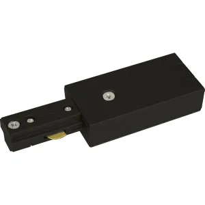 230V Single Circuit Track Power Feed - Black