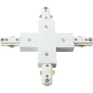 230V Track X-Connector - White