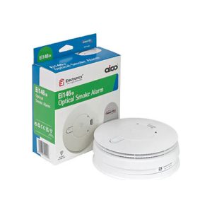 Aico Ei146E Easi-fit Optical Smoke Alarm 230V + 9V Alkaline Battery Back-up