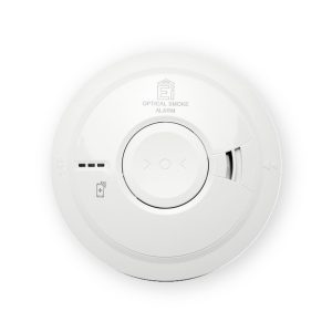 Aico Ei3016 white optical smoke alarm with central test button