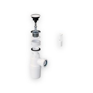 All in One Fast Fix Basin Clicker Waste with Bottle Trap