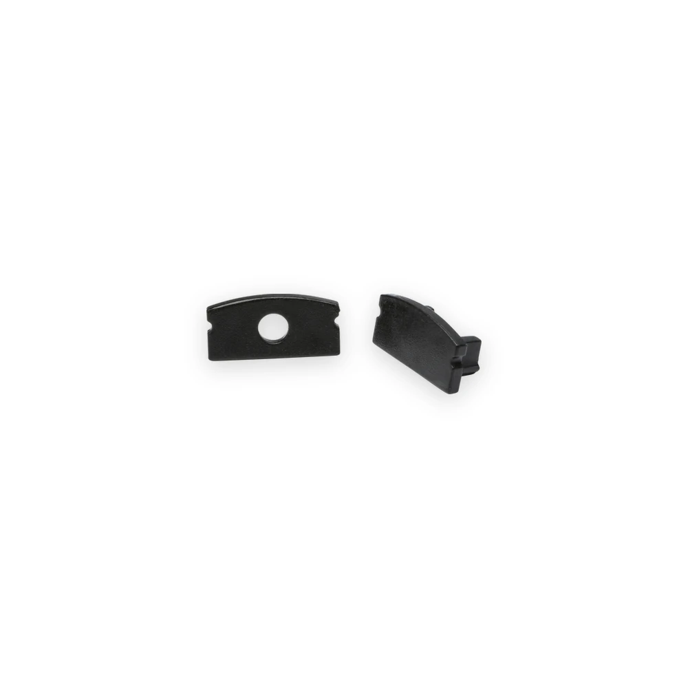 Aluminium Surface Mount Profile End Caps - Black Aluminium Surface Mount Profile End Caps - Black
