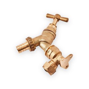 Amtech 1/2" x 3/4" BSP brass tap and hose adaptor