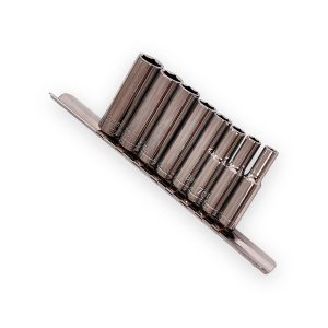 Amtech 1/4? metric deep socket set – 9 Piece