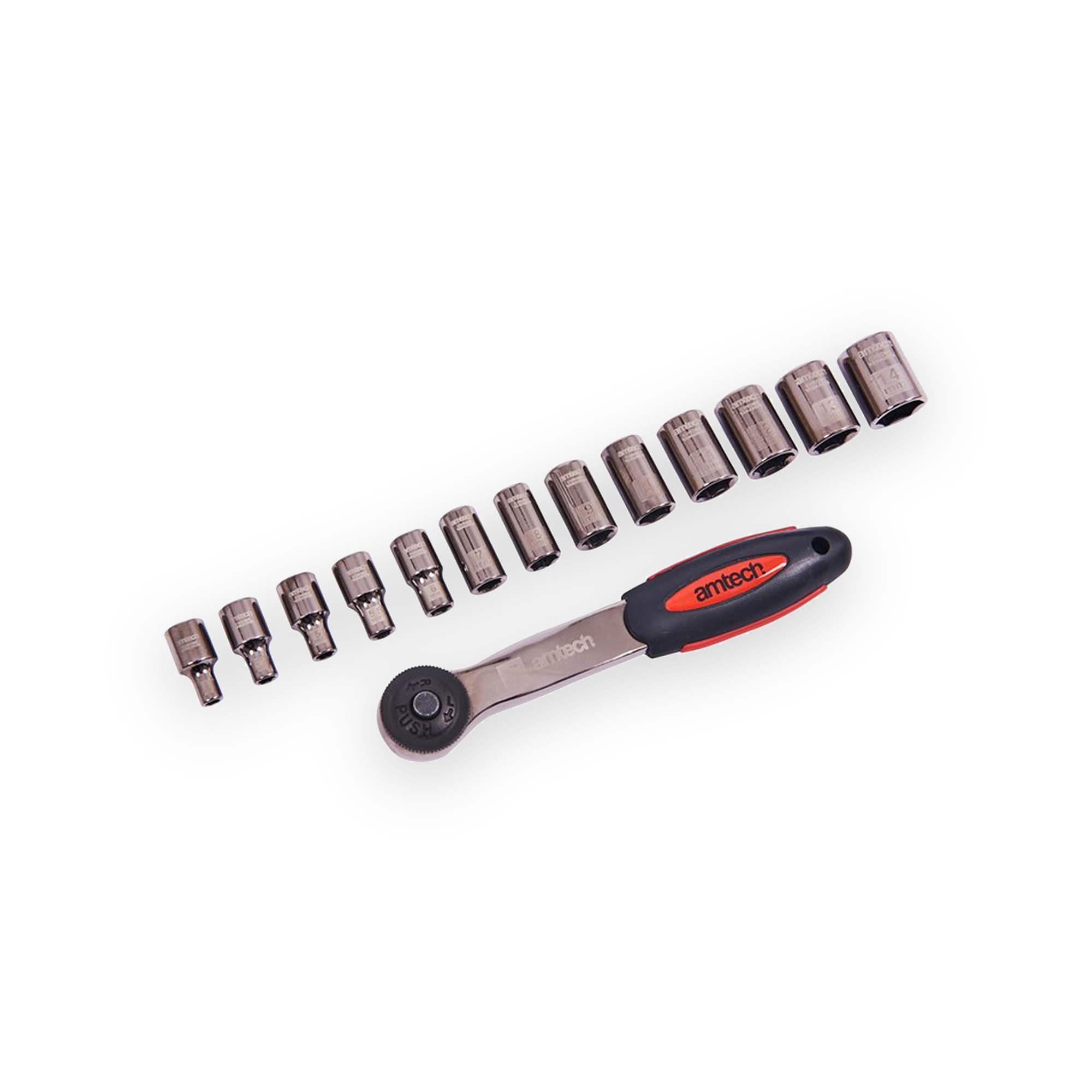amtech-1-4-socket-set-14-piece-5032759029471 Amtech 1/4" socket set – 14 Piece
