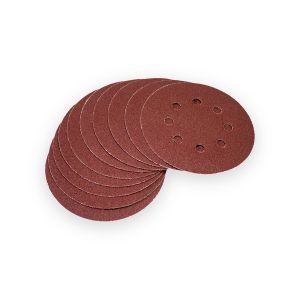 Amtech 10 x P80 grit circular sanding sheets (125mm diameter)