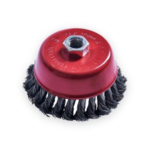 Amtech 100mm (4") Twist knot wire cup brush