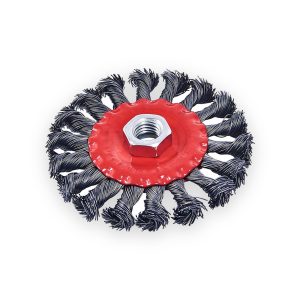 Amtech 100mm (4") Twist knot wire wheel