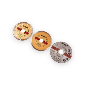 Amtech 115mm (4.5") diamond and cut off blade set – 3 Piece