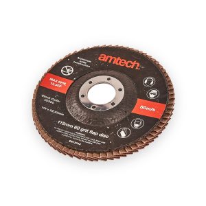 Amtech 115mm 60 grit flap disc