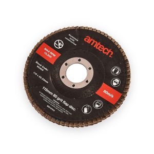 Amtech 115mm 80 grit flap disc